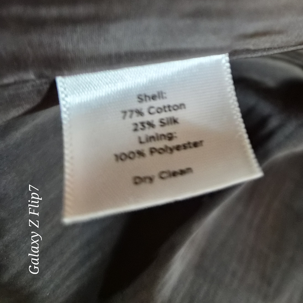 Talbots Petites Silk Blend Sheath Dress & Cropped Jacket Set Brown Size 16P - Picture 3 of 16
